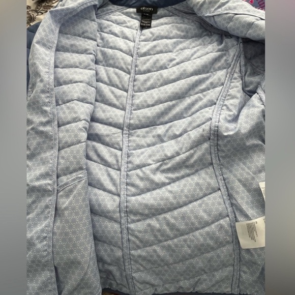 Olsen light blue Quilted Jacket- Large - Picture 9 of 11